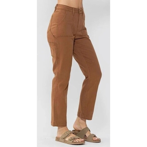 Judy Blue Denim - Judy Blue Utility Slim Fit Jeans Womens 11/30 High Rise Carpenter Denim JB88462
